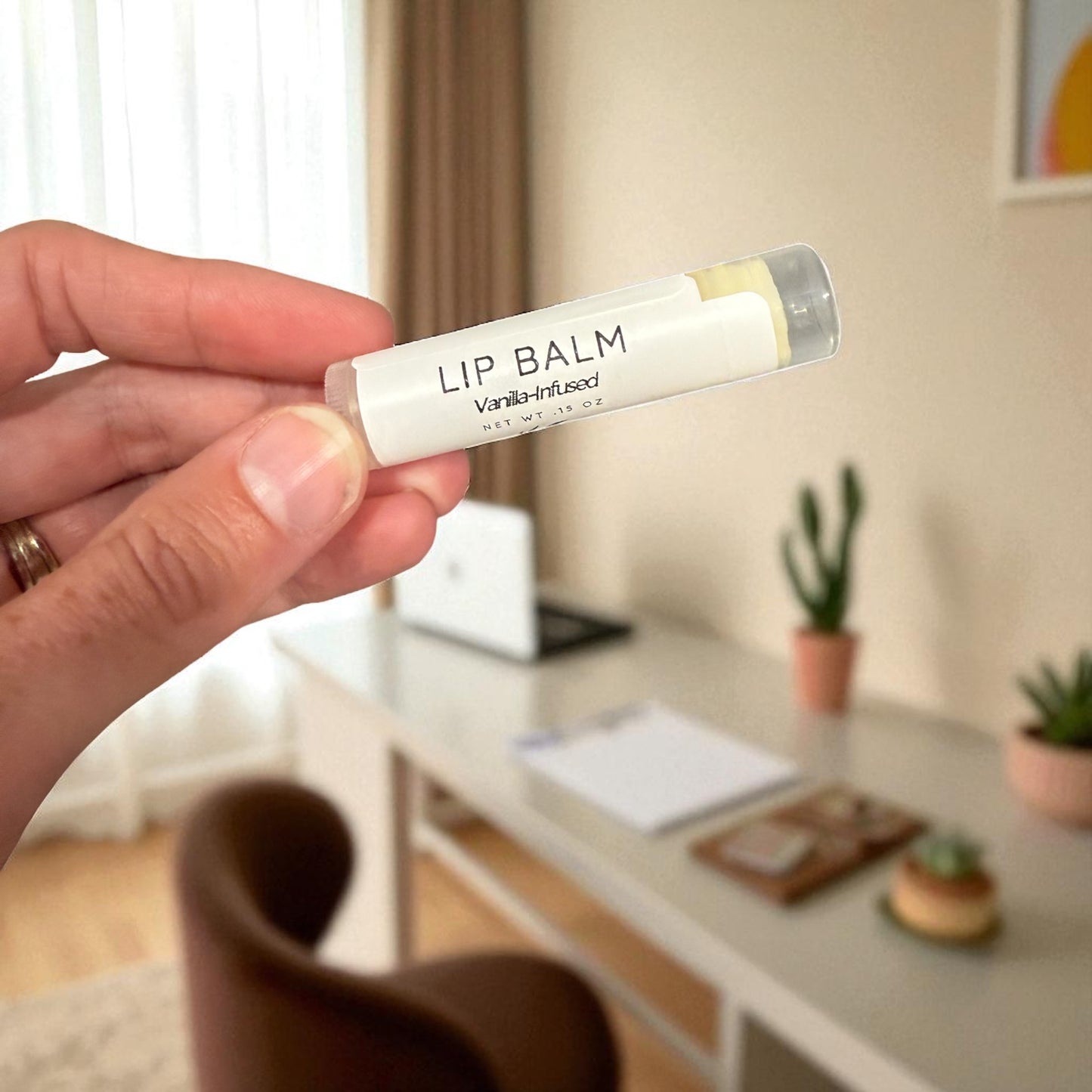 Vanilla-Infused Tallow Lip Balm