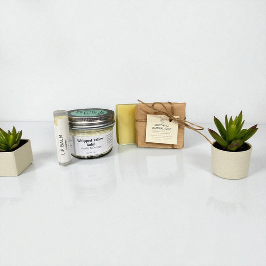 Daily Essentials Bundle – Balm, Soap + Lip Balm